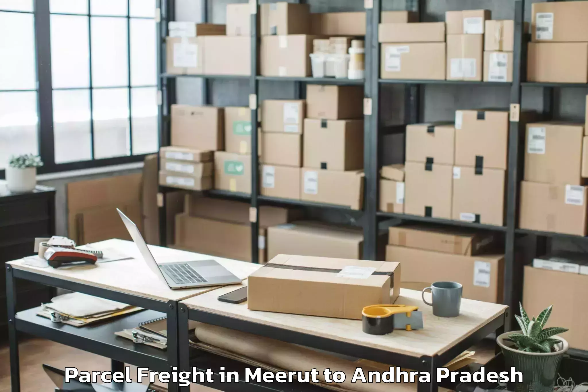 Quality Meerut to Chandarlapadu Parcel Freight